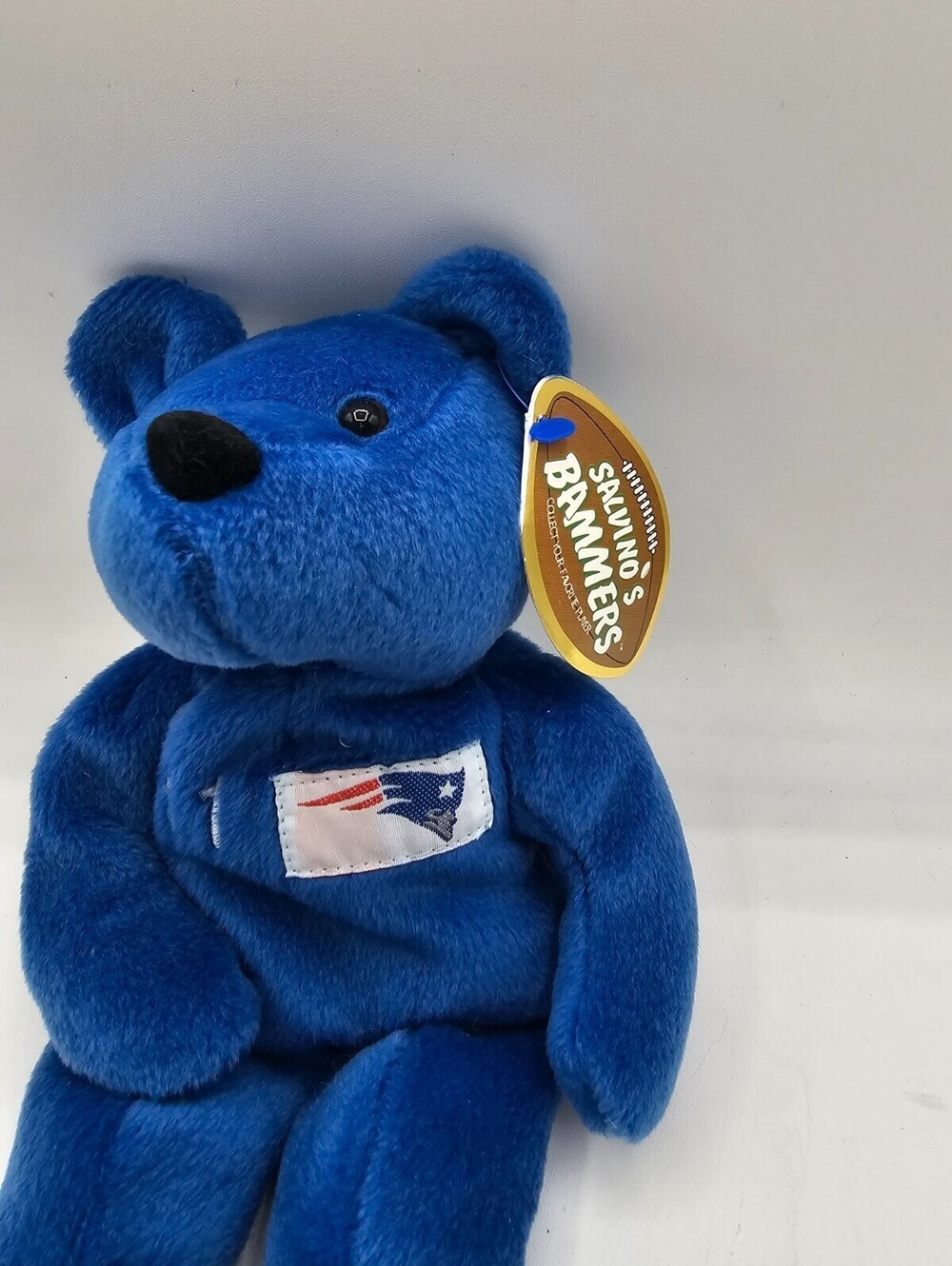 NFL Football Salvino's Bammers KO Beanie Baby New England Patriots Drew Bledsoe - Picture 2 of 3
